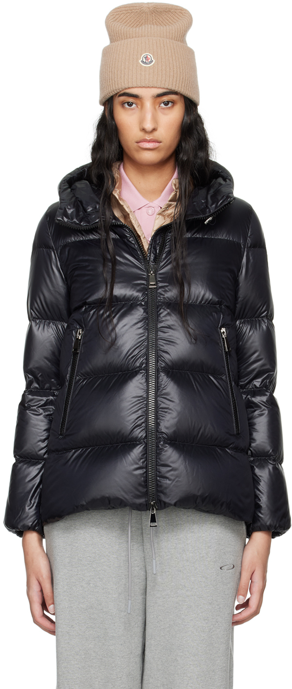 Moncler: ブラック Seritte ショート ダウンジャケット | SSENSE 日本