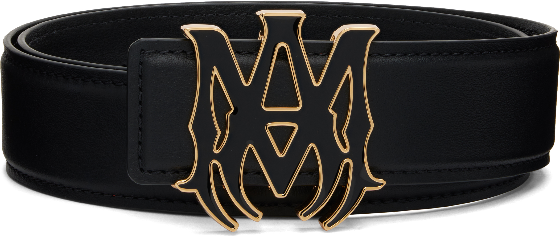 AMIRI: ブラック MA Core Logo ベルト | SSENSE 日本