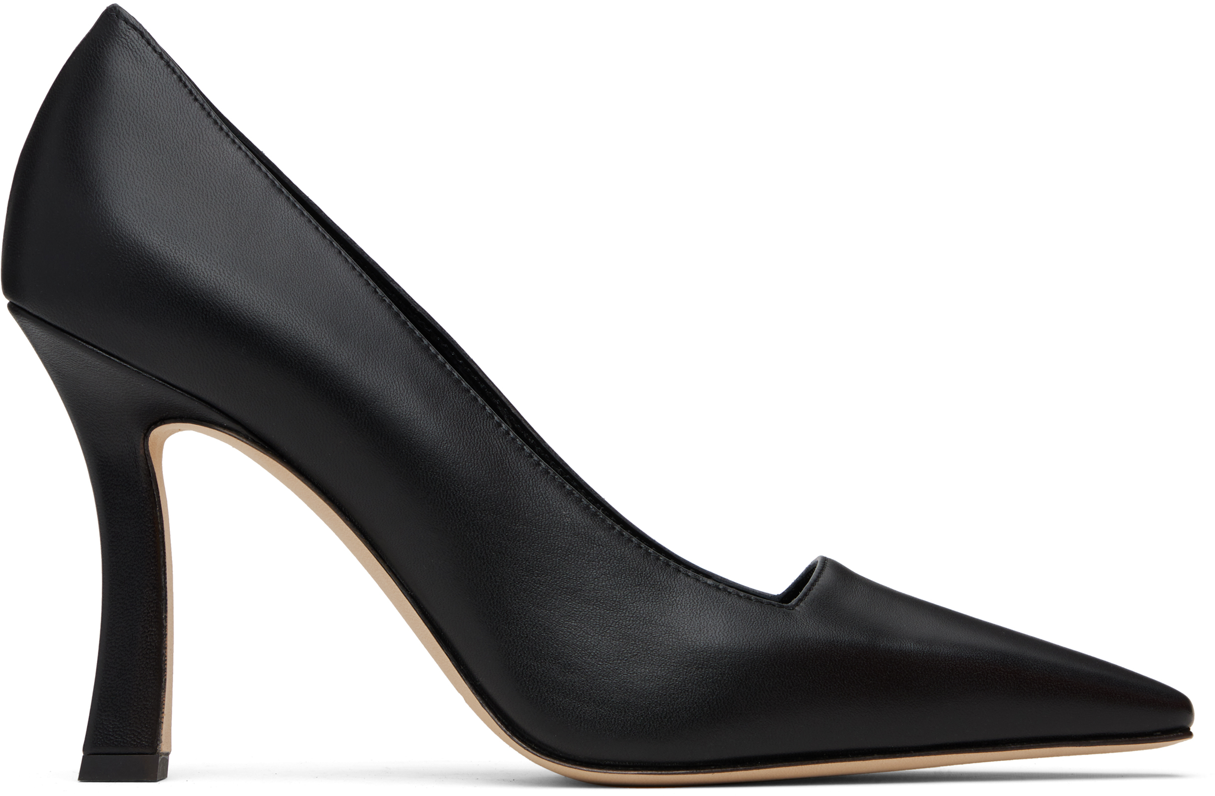 Manolo Blahnik: Black Moira Heels | SSENSE