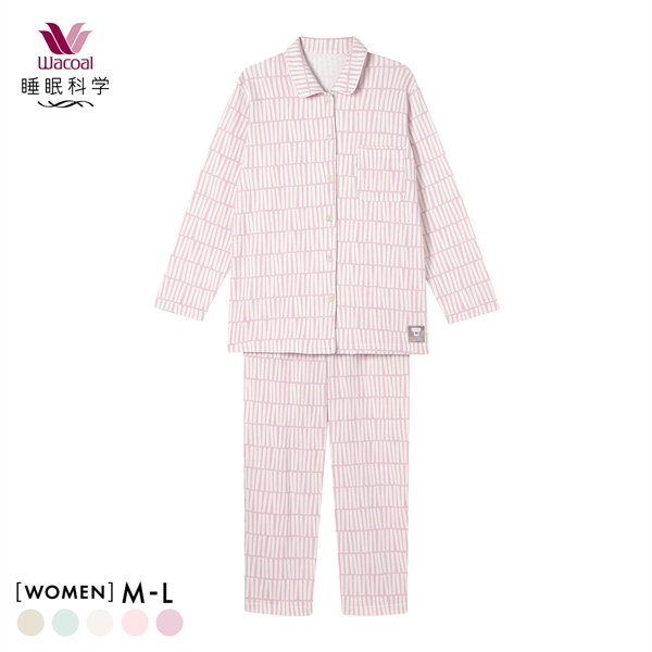 ワコール 睡眠科学 メンズ シャツパジャマ 長袖 上下セット あったか