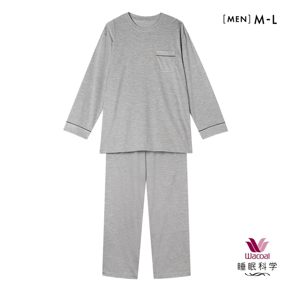 ワコール 睡眠科学 レディース シルク100％ パジャマ 長袖 上下セット