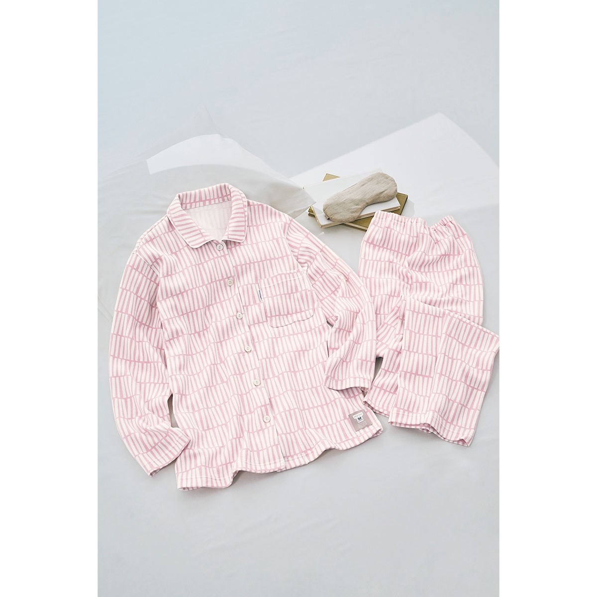 ワコール 睡眠科学 レディース シャツパジャマ 長袖 上下セット