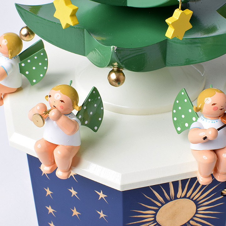 受注商品＞オルゴール 天使とクリスマスツリー (オルゴール テンシト