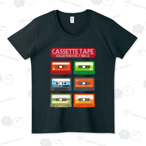 カセットテープコレクションVol.1 sideA（UネックTシャツ）|デザインT