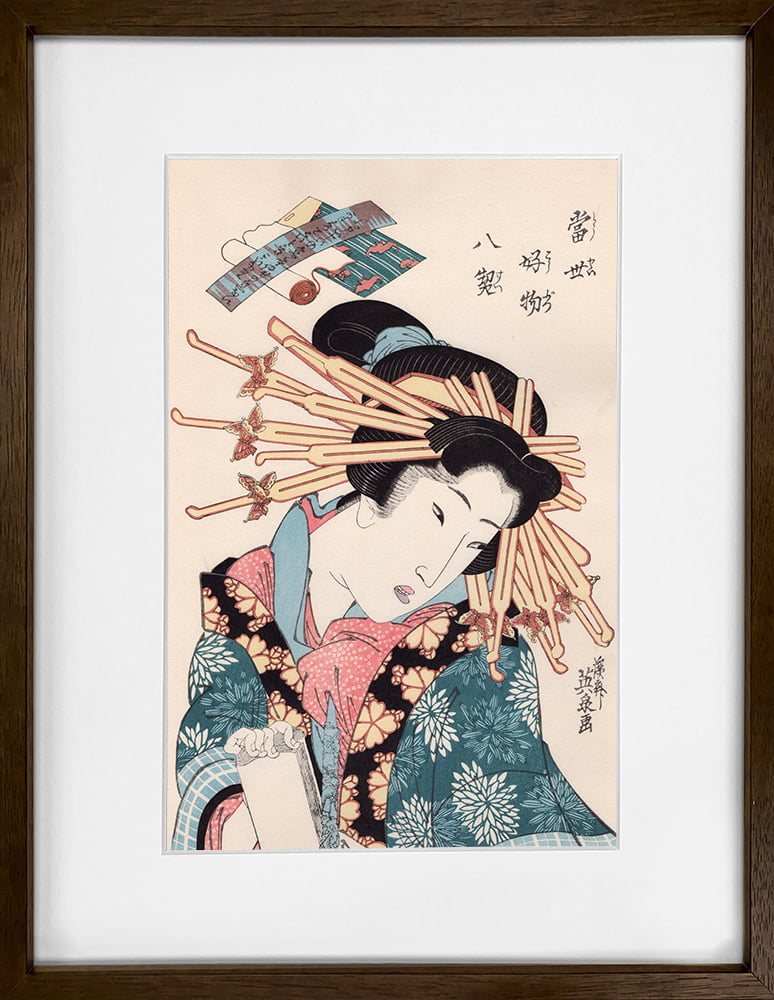 渓斎英泉 浮世絵美人画「當世好物八契」｜浮世絵工房
