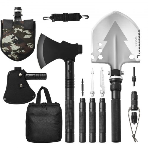 VEVOR 16-in-1 Survival Tool Kit — 30Cr13 Steel & Sharp Axe