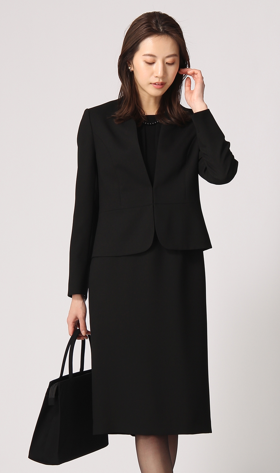 ノーカラアンサンブル (AW20903) | ANCHOR WOMAN PERSON'S | 紳士服