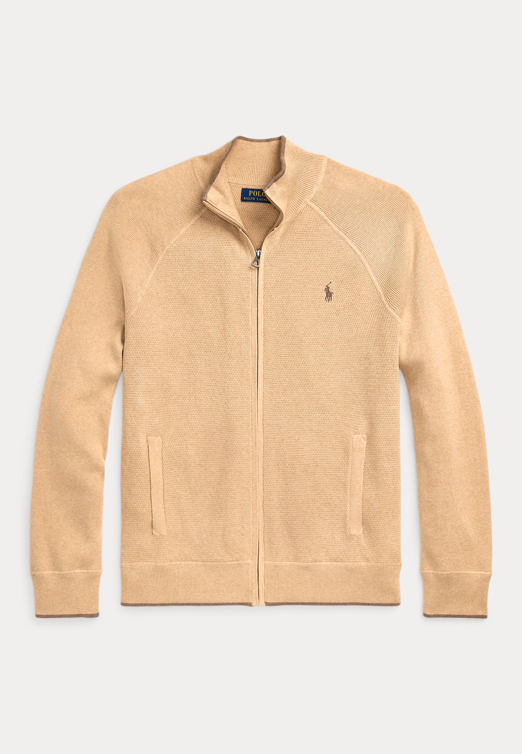 Polo Ralph Lauren TEXTURED COTTON FULL ZIP SWEATER - Cardigan