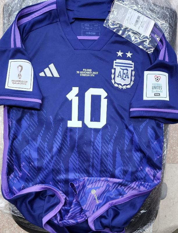 アルゼンチン（A）2022W杯 マッチデイ＆ パッチ付き！メッシ＃10