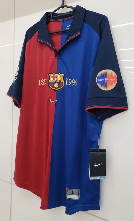 FCバルセロナ（100周年） 99/00 CL リバウド＃11 +パッチ付！