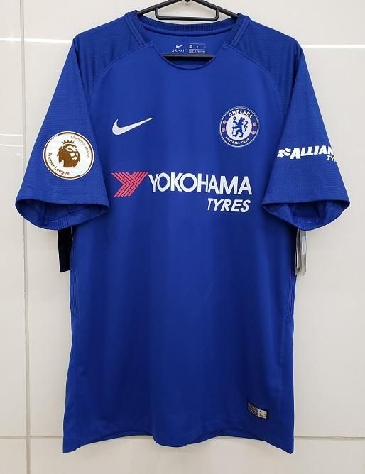 チェルシー（H）17/18 アザール＃10 + パッチ ＆ 袖スポンサー付き！