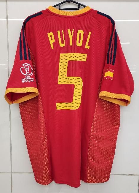 スペイン代表（H）2002 W杯 プジョル＃5 +パッチ付き！