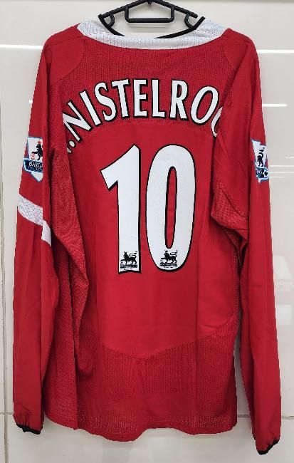 マンチェスターU（H）04/05長袖 V,ニステルローイ＃10 + EPL