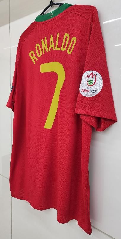 ポルトガル（H) EURO 2008 ロナウド＃7+ マッチデイ ＆ パッチ2個