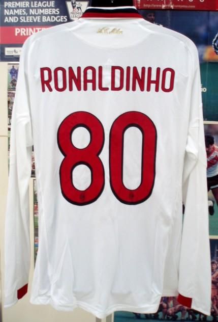 ACミラン（A）09/10選手支給長袖、ロナウジーニョ＃80 - DON