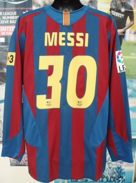 バルセロナ（H）05/06 長袖 メッシ＃30+LFP（大）TV3付 - DON VALON