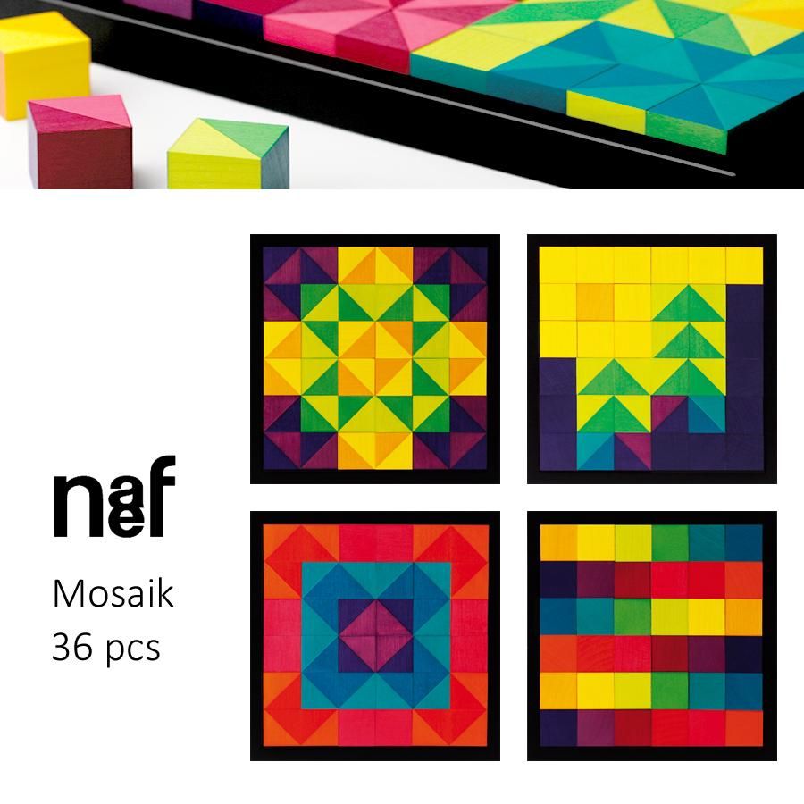 Naef ネフ社 キーナーモザイク（小） Mosaik 36pcs キューブパズル