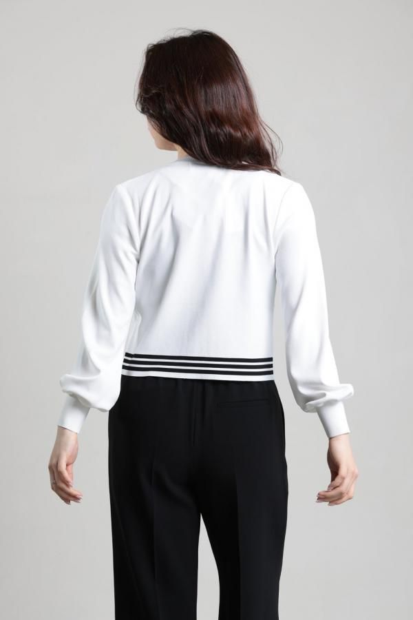 BORDERS at BALCONY(ボーダーズアットバルコニー) RAYON KNIT CARDIGAN