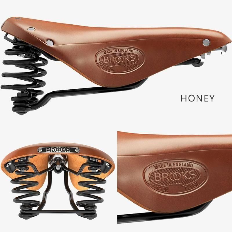 BROOKS FLYER / ブルックス フライヤー スプリング付き レザーサドル