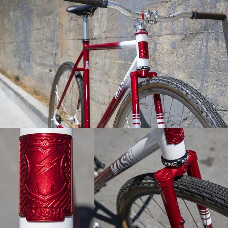 Mash Steel Frameset Red/White / マッシュ スチール フレームセット