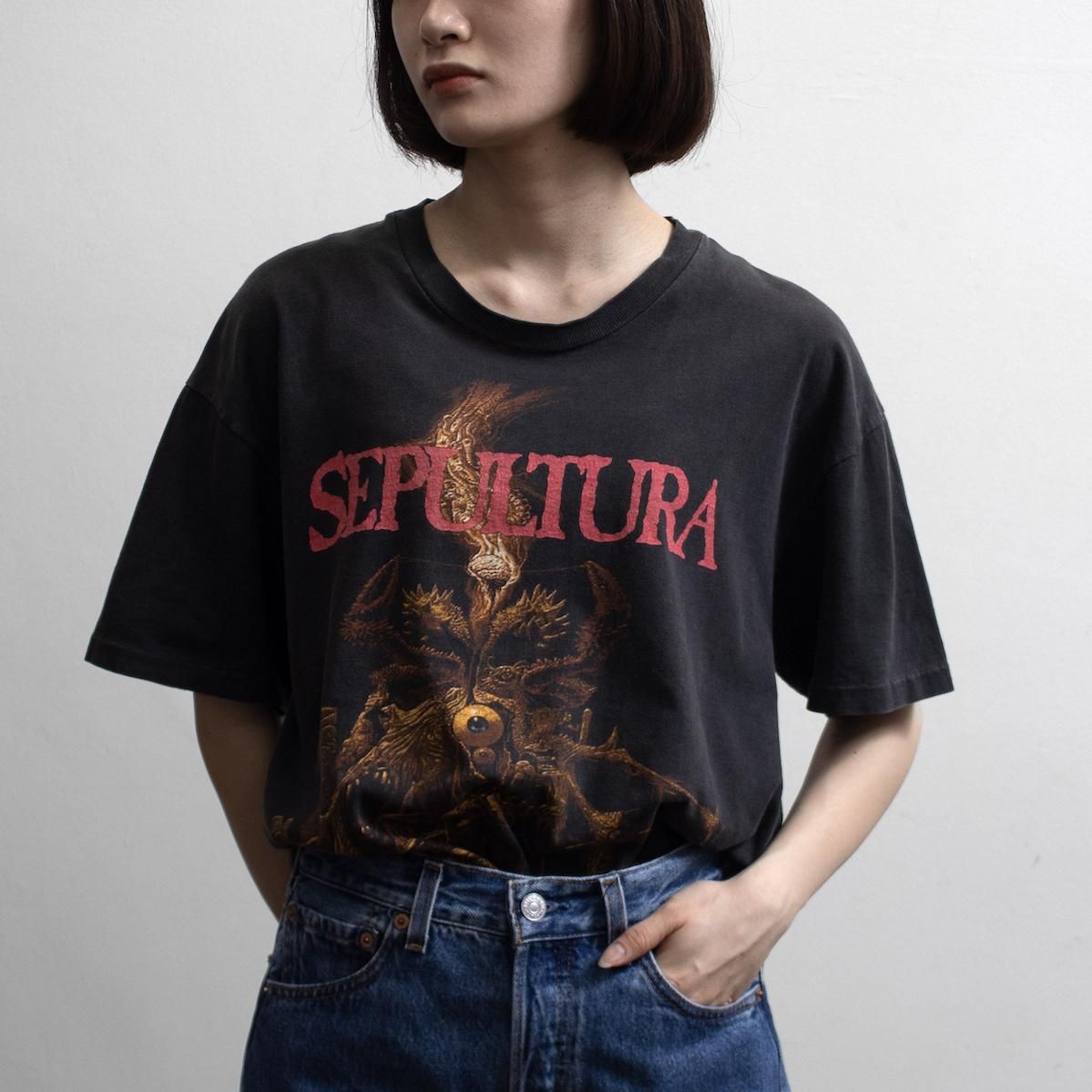 レディース] 1990s ヴィンテージ SEPULTURA プリントTシャツ バンド