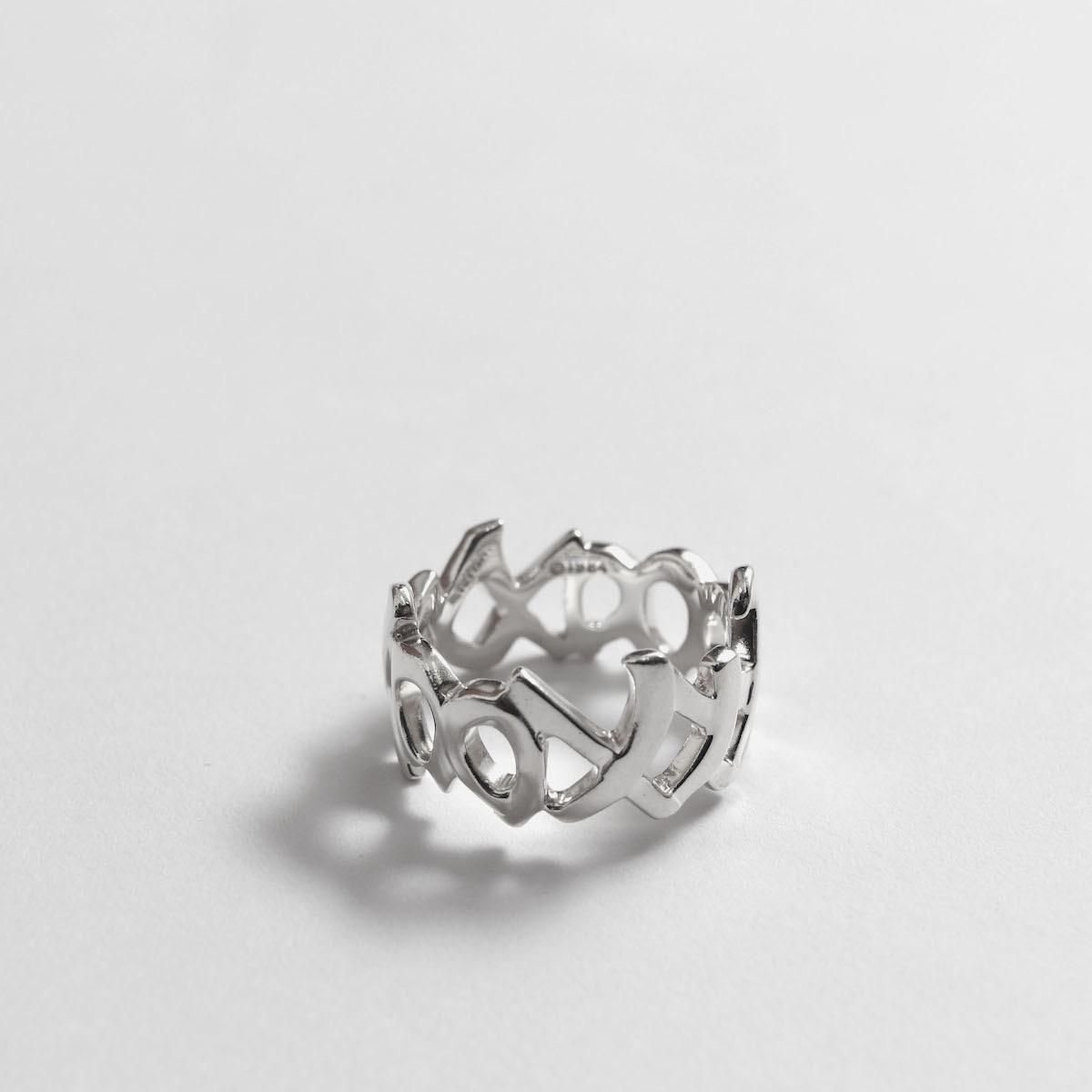 レディース] 1990's オールド ティファニー ラブ&キス シルバーリング