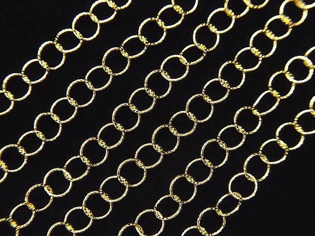 14KGF ラウンド～オーバルチェーン 3.5mm ツイスト 10センチ280円