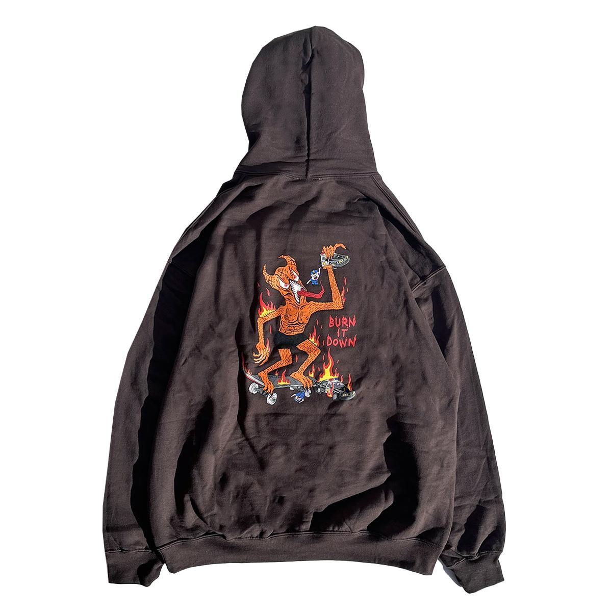 30%OFF【THRASHER】スラッシャー BURN IT DOWN HOODIE | Dark