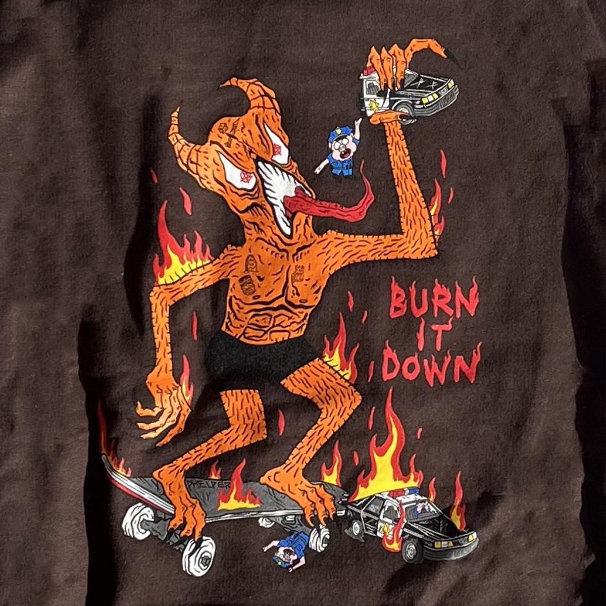 30%OFF【THRASHER】スラッシャー BURN IT DOWN HOODIE | Dark