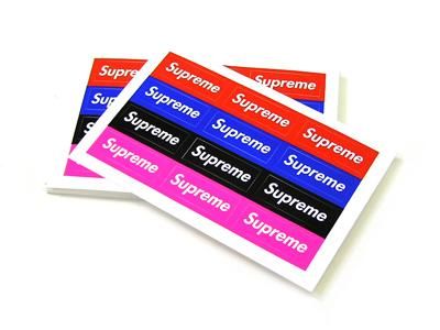 Supremeミニロゴステッカー|シート - UG.SHAFT