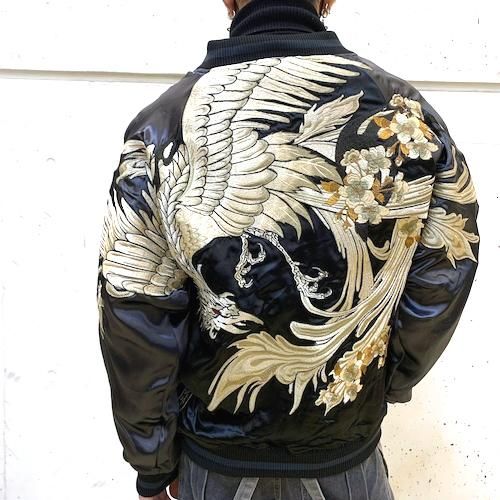 絡繰魂 桜舞う鳳凰スカジャン