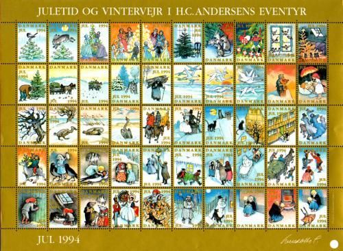 デンマーク クリスマス シール （1994年／1シート50枚）/Danish