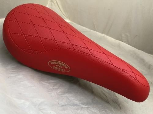 KASHIMAX Diamond Stitch Seat ( vintage style ) “ RED “ - SCREAMIN