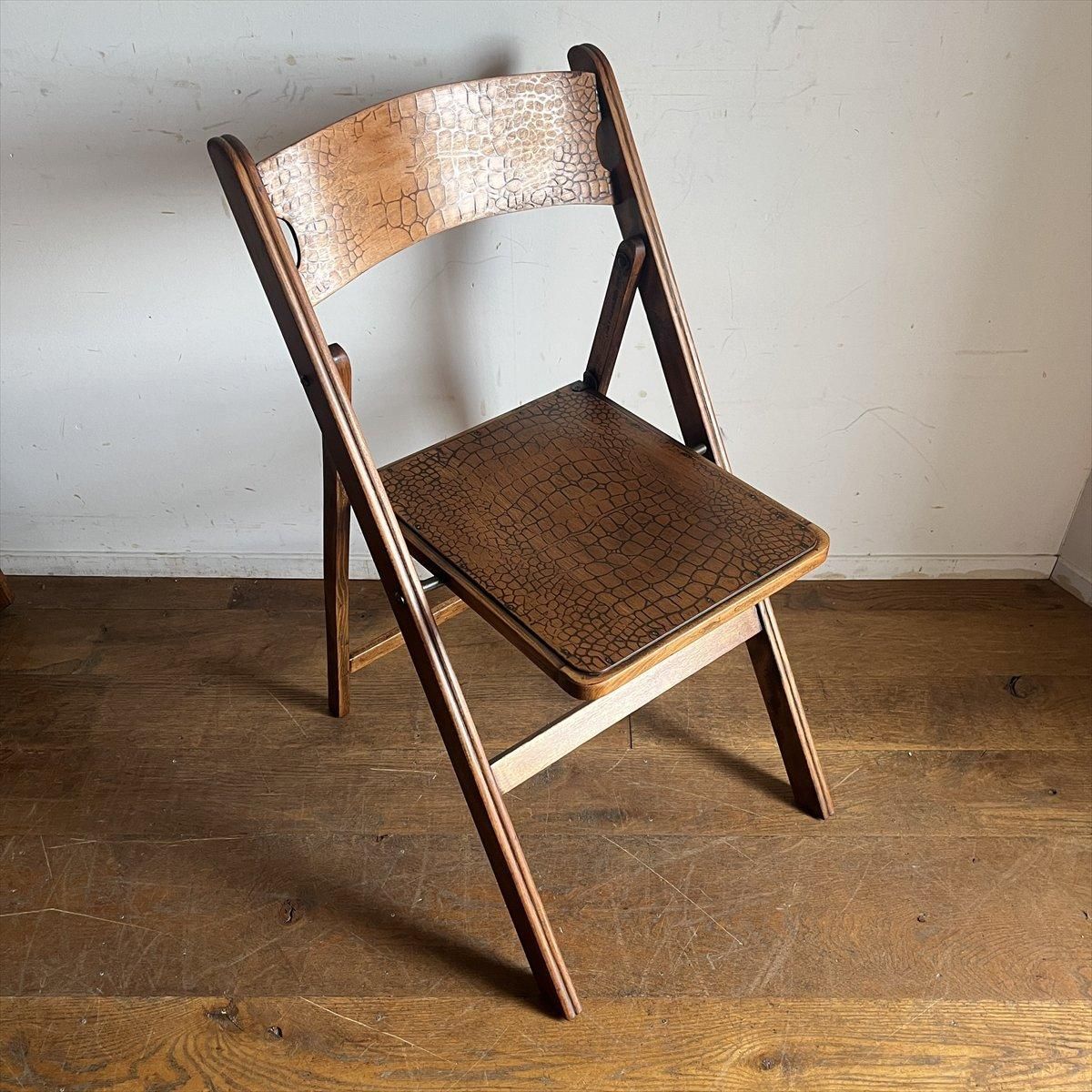 折りたたみ椅子/ブナ合板/04550 - 古家具・古道具 アンティーク家具
