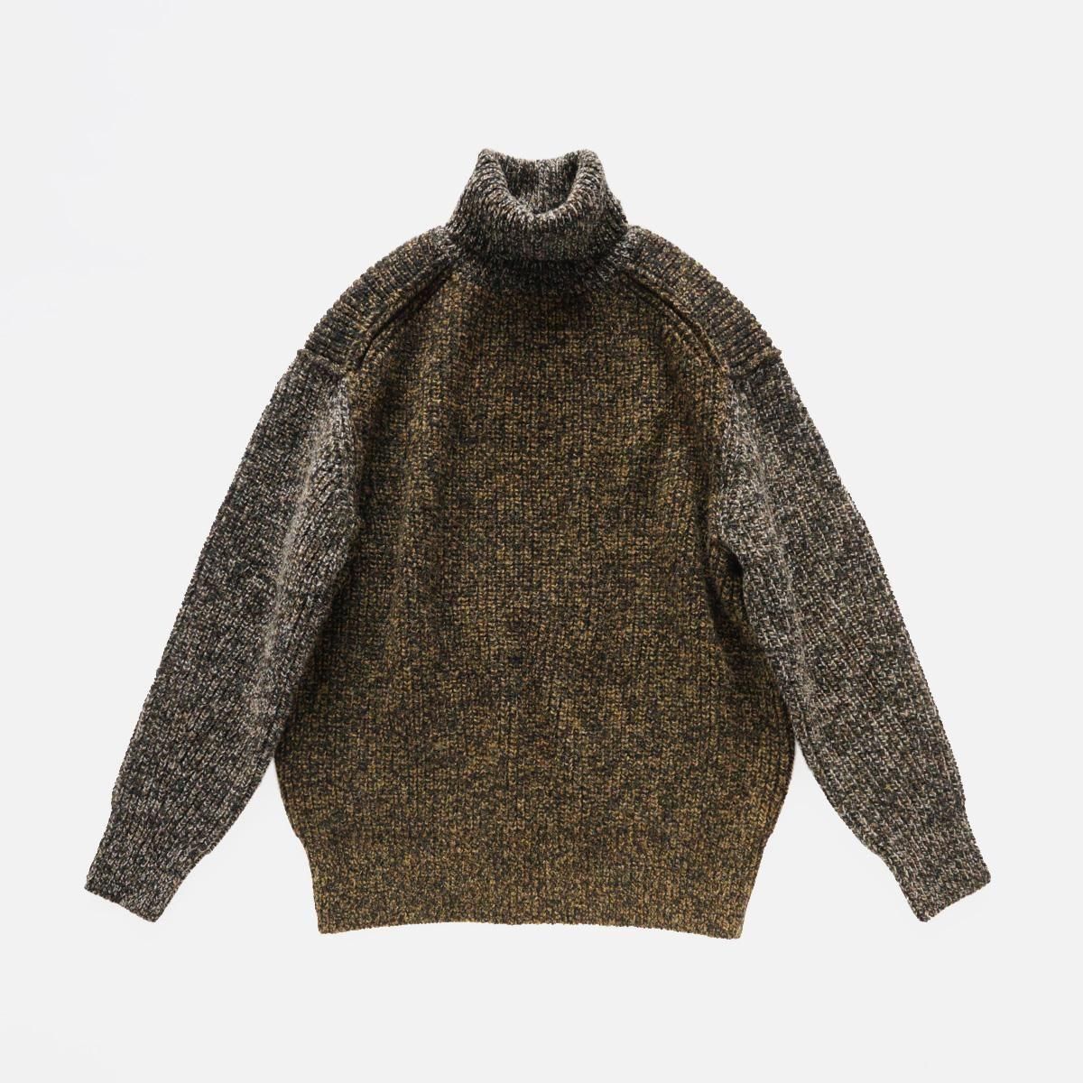 BRUSHED YAK / SHETLAND WOOL - TURTLE NECK SWEATER - 香川県高松市の