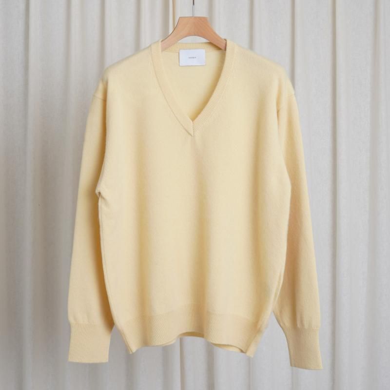 26S/S】【ssstein シュタイン】 PURE CASHMERE KNIT V NECK LS