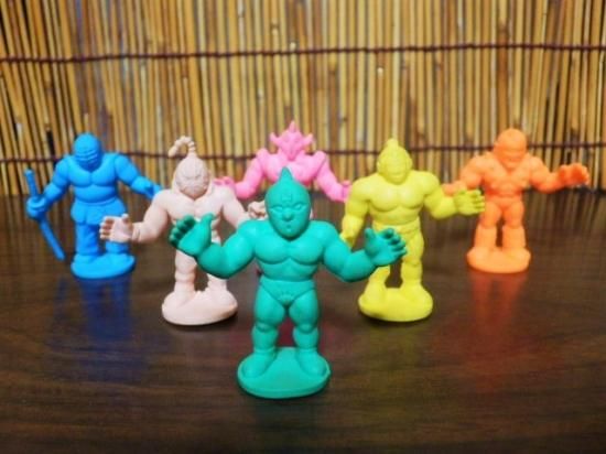 キン肉マン 消しゴム 台座付き 6体セット - 「宝の森」昭和レトロ雑貨