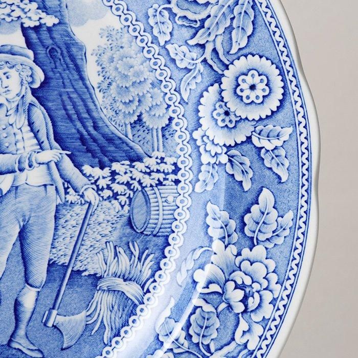 ビンテージプレート SPODE BLUE ROOM COLLECTION ブルールーム