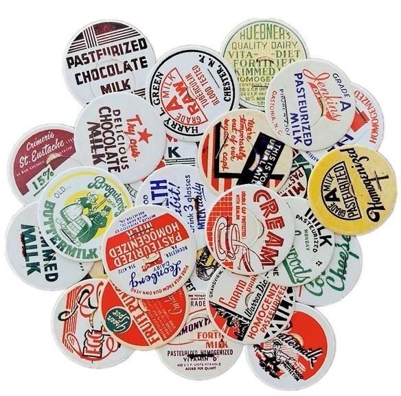 ヴィンテージ風ミルクキャップ 20pcs