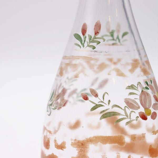 大正ガラス 徳利 酒器 一輪挿し｜直径6.5 高さ15｜日本製