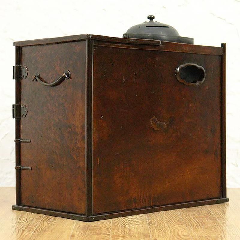 希少 小引出し付き 煙草盆 喫煙具 煙管 大名道具 日本の道具 昔の