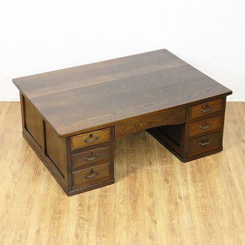 座机 文机 和風 収納力 大正昭和初期 幅106.5cm