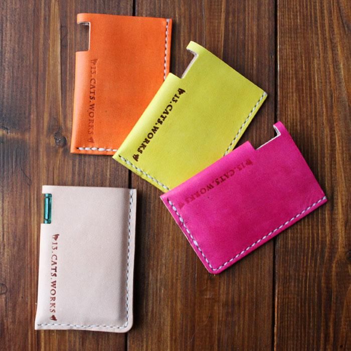 ヌメ革 ミンティアケース - 13.CATS.WORKS