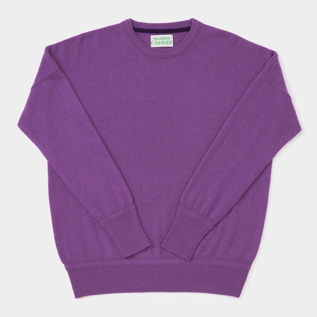 CASHMERE BASIC TOPSPURPLE - maisoncarree