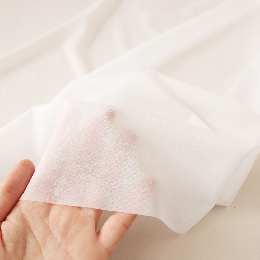 接着芯（アイロン接着あり／薄手ソフトタイプ／ポリエステル）洋服芯地