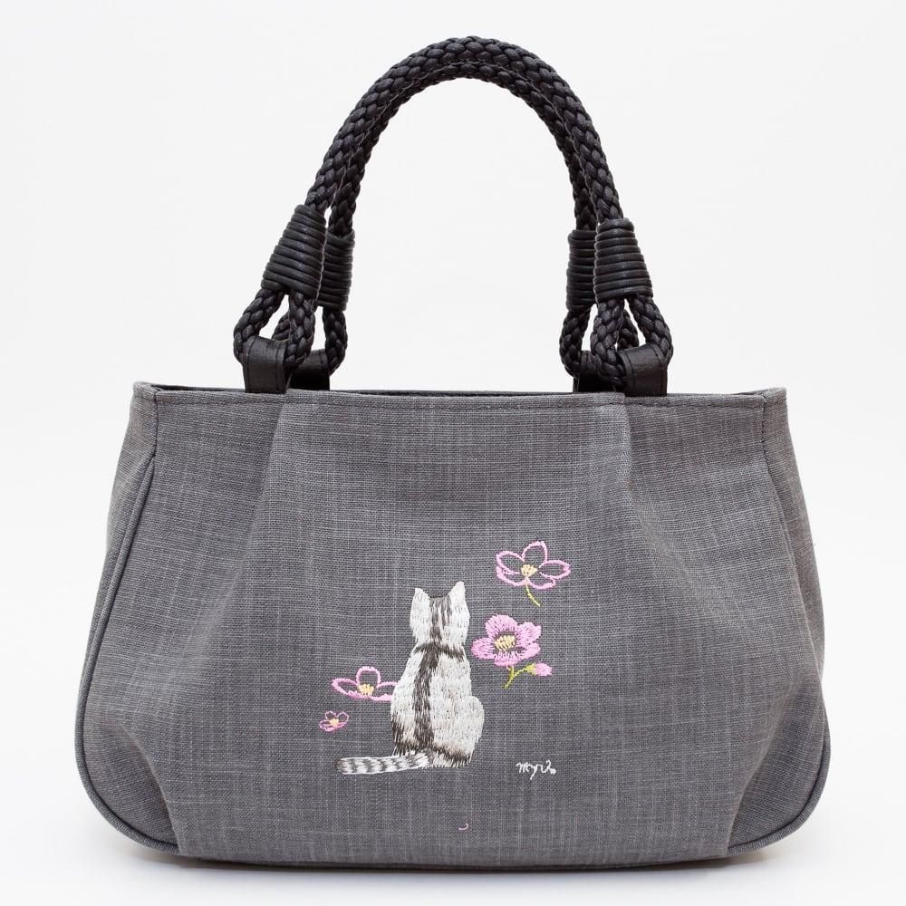 墨/備長炭染 トートバッグ レディース ミセス 軽い 京都 旅行 帆布