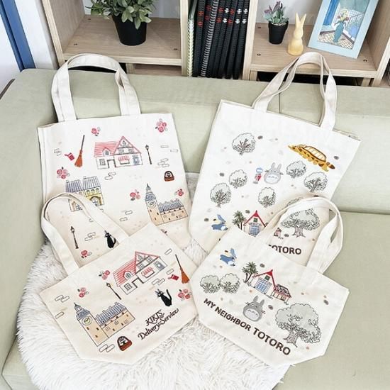 スタジオジブリ となりのトトロ 森の中のトトロ トートバッグ 学校