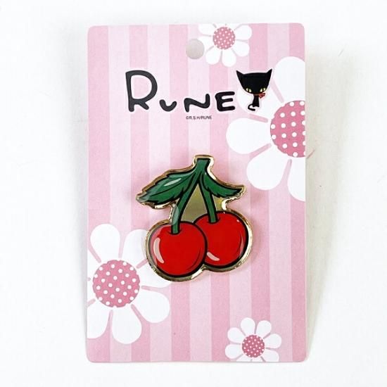 内藤ルネ ピンズ チェリー バッジ アクセサリー