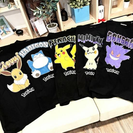 ポケットモンスター ピカチュウ ブラック Tシャツ Lサイズ アパレル