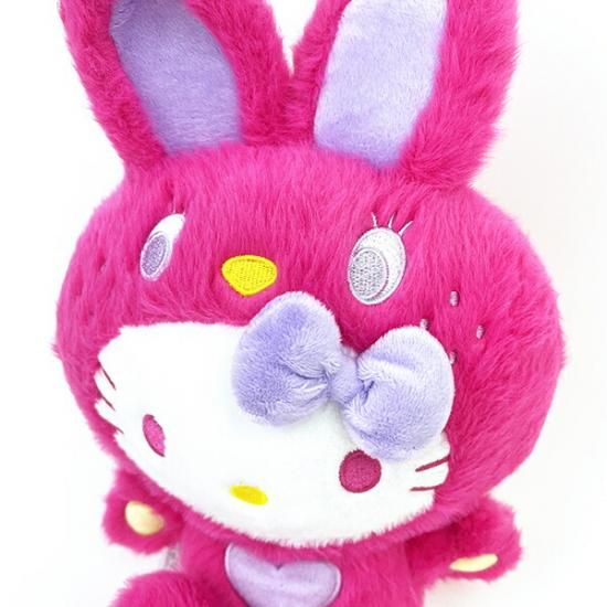 サンリオ ハローキティ ぬいぐるみ カラフルバニー S マジェンタ